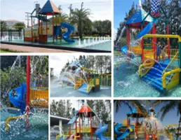 อุปกรณ์สระว่ายน้ำ ห้องอบซาวน่า Aqua Scape Children Play Ground System