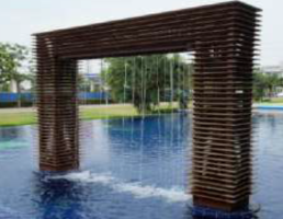 อุปกรณ์สระว่ายน้ำ Rain Curtain Water Feature