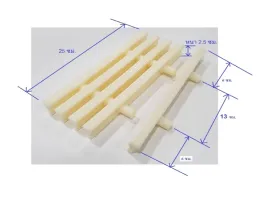 อุปกรณ์สระว่ายน้ำ ห้องอบซาวน่า ตะแกรงรางน้ำล้น วัสดุ ABS แกนคู่ ลายเม็ดข้าว ทนแสงแดด และสารเคมี ขนาด 20-25ซม