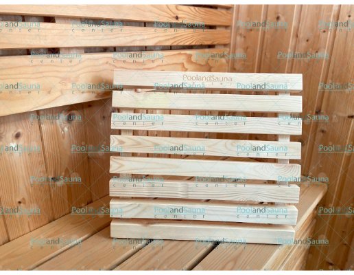 อุปกรณ์สระว่ายน้ำ ห้องอบซาวน่า หมอนซาวน่าไม้สน/ Sauna Wooden Head Rest (Pinus sylvestris)